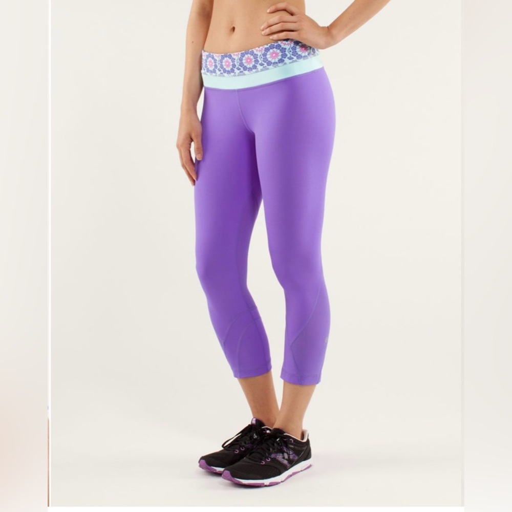 Lululemon‎ Run Inspire Crop II sz 8 EUC